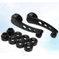 thumbnail image 3 of 1 Set Car Window Handle Aluminum Alloy Window Crank Handle Universal Car Window Handle- Black, 3 of 4