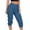 Dark blue, variant on Prolriy Capris Pants for Women, Womens Cargo Trousers Cargo Pants with Pocket High Waist Jogging Bottoms Solid Color Summer Trousers Leisure Trousers Paperbag Work Trousers Womens Pants Dark Blue S