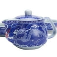 thumbnail image 5 of Exquisite 5 PCS Blue-And-White Dragon Design Ceramic Tea Pot Tea Cups Set In ..., 5 of 7