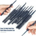 thumbnail image 4 of Crochet Hooks Set, Aluminum Easy To Hold Beginners Crochet Hooks Easy Identification Lightweight  for Home Use, 4 of 7