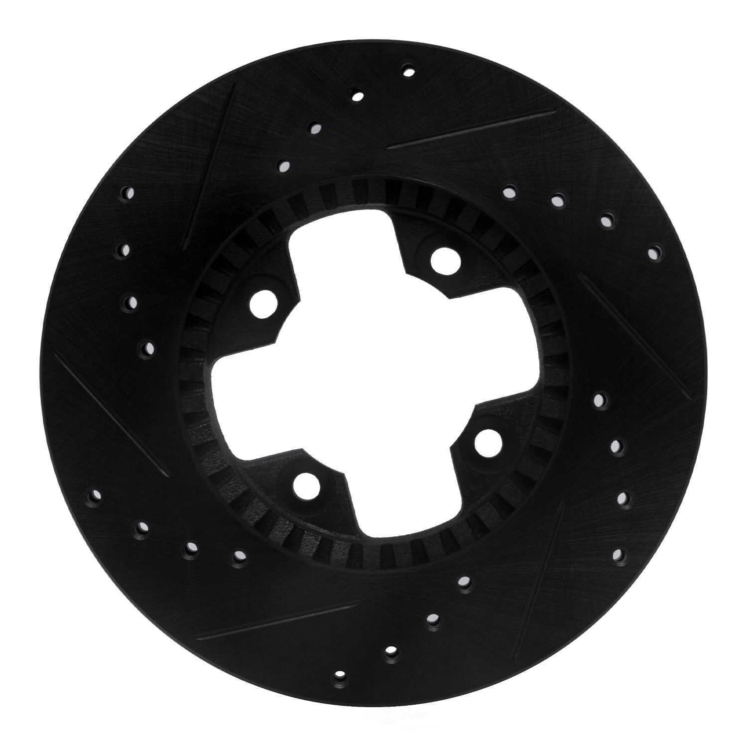 Dynamic Friction Company 633-67005R DFC Brake Rotor - Drilled And Slotted - Black