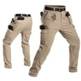 thumbnail image 4 of LEKWK Work Pants for Men Lightweight Quick-Dry Stretchy Bottoms with Multi Pockets Breathable Loose Fit Athletic Pants for Hiking Casual Outdoor, 4 of 6