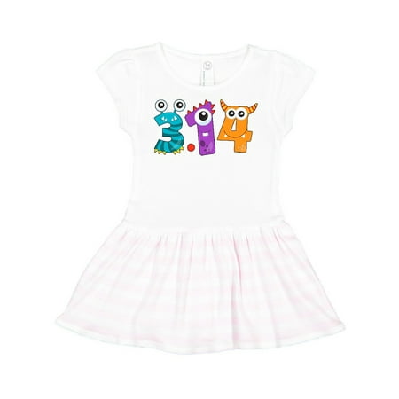 

Inktastic Monsters Like Pi- Pi Day numbers Gift Toddler Girl Dress