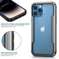 thumbnail image 4 of Case for iPhone 16 Pro Max, [Military Grade Drop Protection] [Wireless Charging] Soft TPU Frame + Clear Hard PC Back Case, Shockproof Non-Slip Stylish Cover for iPhone 16 Pro Max - Grayblack, 4 of 10
