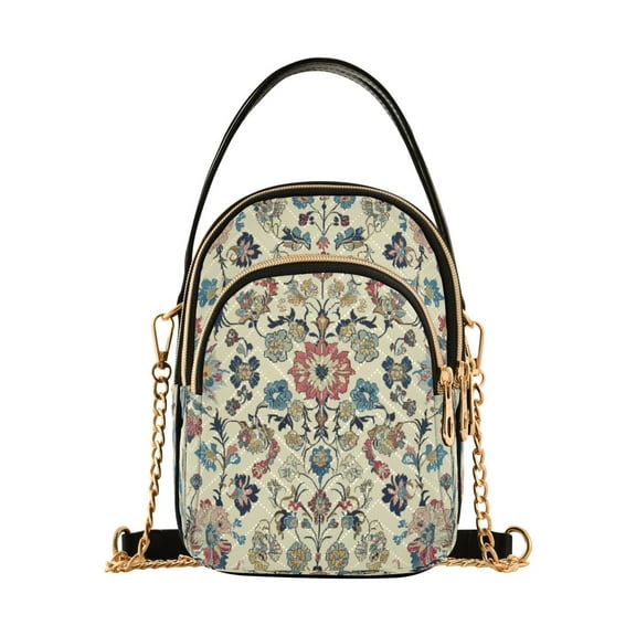 DIXRUYEE Cross Body Fashion Shoulder Waist Purse Bags Timeless Garden Tapestry Pocket Handbags