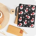 thumbnail image 3 of Xoenoiee Christmas Snowman Snowflake Print Book Sleeve Book Covers for Paperbacks Hardcover, Washable Book Protector Hardcover Book Sleeves with Zipper, 3 of 6