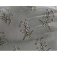 thumbnail image 4 of oneOone Georgette Viscose Light Gray Fabric Leaves & Flower Floral Sewing Fabric By The Yard Printed Diy Clothing Sewing Supplies 42 Inch Wide, 4 of 4