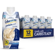 Glucerna Protein Smart Diabetic Shake, Vanilla, 11 fl oz carton, 12 Count