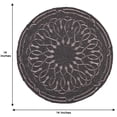 thumbnail image 7 of Gold Black Beaded Placemats Set of 2 for Dining Coffee Table Scratch Heat Stain Resistant Charger Kitchen Decor Durable Tablemats - Fall Autumn Thanksgiving Holiday - 14 Inches, 7 of 7