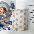 thumbnail image 3 of SIfdSeng Get it Fast Patterned Linen Laundry Hamper Without Lid Large Open Top Stylish and Breathable Fabric for Bedroom Or Bathroom Easy and Durable Design, 3 of 5
