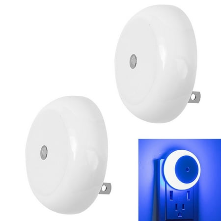

Carmenl Round Plug In Intelligent Light Sensor Control LED Night Light Lamp For Bedroom HallwayNightlight