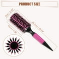 thumbnail image 3 of Cepillo de pelo redondo Unique Bargains Cepillos de pelo para mujeres con pines de nylon color rosa 10.04"x2.36", 3 of 7