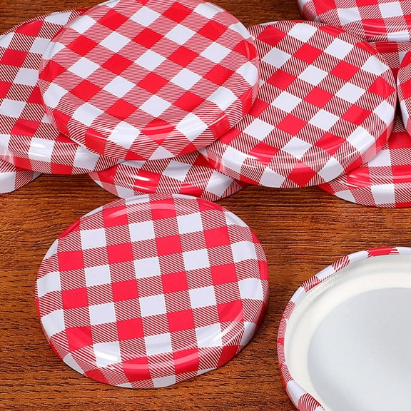 Raindrops Canning Lids Multi Colored Iron for Jars Easy Installation and Sealing 10Pcs