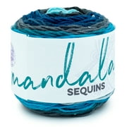 Lion Brand Yarn Mandala Sequins Sapphire