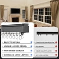 thumbnail image 5 of Ceiling Curtain Track Set - 3ft-16.4ft / 5 Meter - Ceiling Track for Curtains-Room Divider - Curtain Track Ceiling Mount For Living Room Bedroom Drop Ceiling Shower-Ceiling Track System  Black, 5 of 12