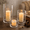 Clear-Large, variant on Blue Medium 3-Piece Hurricane Candle Holder Set