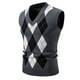 thumbnail image 1 of Chaqueta de Punto de Cuello en V de los Hombres, Abrigo Cálido con Ligero Estiramiento para el Otoño Y el Uso Casual Diario, Blusa en Capas de Moda, 1 of 7