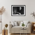 thumbnail image 4 of Historic Framed Print, [William H. Taft, half length, seated at desk, facing left, holding books?], 17-7/8" x 21-7/8", 4 of 9