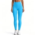 thumbnail image 4 of COMVALUE 3D Leggings Cellulite Compression, Cellulite Leggings Compression for Women, High Waist Tummy Control Yoga Pants Blue 4XL, 4 of 7