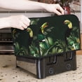 thumbnail image 6 of Rateoe Palm Leaves And Exotic Birds Pattern Toaster Covers 4 Slice Wide Slot,Bread Machine Cover,Bread Dust Cover & Fingerprint Protection,Appliance Covers, 6 of 6