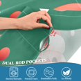 thumbnail image 3 of Yayeee Kitchen Curtains Tier Pair Light Filtering 27"x24" Rod Pocket Short Cafe Window Panel, Cute Christmas Pattern, 3 of 7