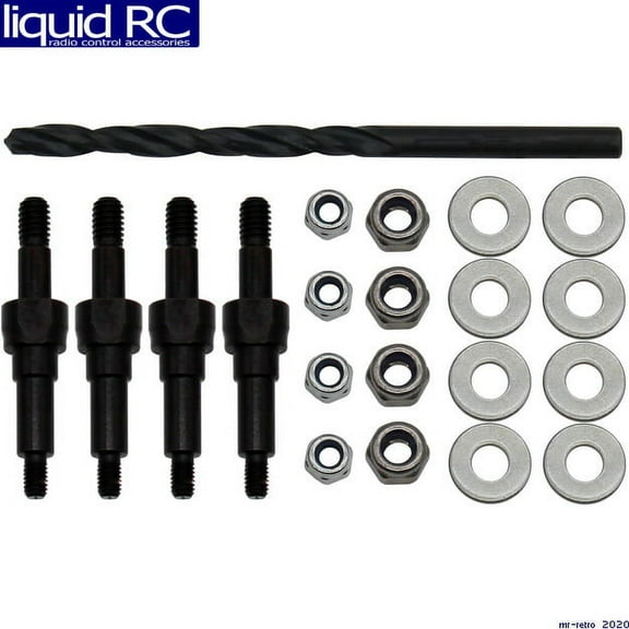 Hot Racing S2 Steel M4 HD Shock Stand Off 1/8 Arrma 4 Wheel Drive HRAAON3028M Electric Car/Truck Option Parts