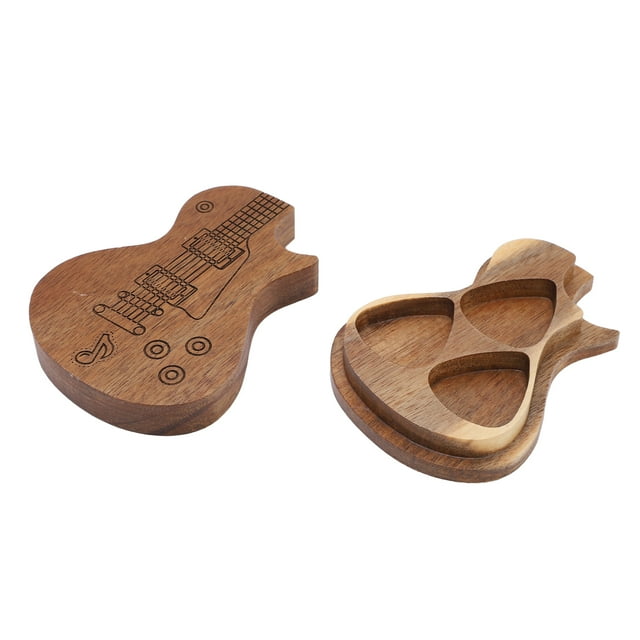 Guitar Pick Box,Guitar Pick Box Wooden Pick Box Guitar Pick Box Holder Meticulously Designed