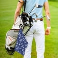thumbnail image 5 of Lsque Beautiful Snowflake Butterfly Premium Golf Towel - Ultra Absorbent and Quick Drying Microfiber Towel with Carabiner - Gift for Men -24" X 16", 5 of 8