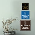 thumbnail image 4 of Signs ByLITA Square No Guests Beyond this Point Graphic Sign (Brushed Silver) - Medium, 4 of 6
