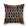 thumbnail image 1 of CAROOTU Black Gold Pattern Throw Pillow Cover Modern Geometric Decorative, 1 of 6