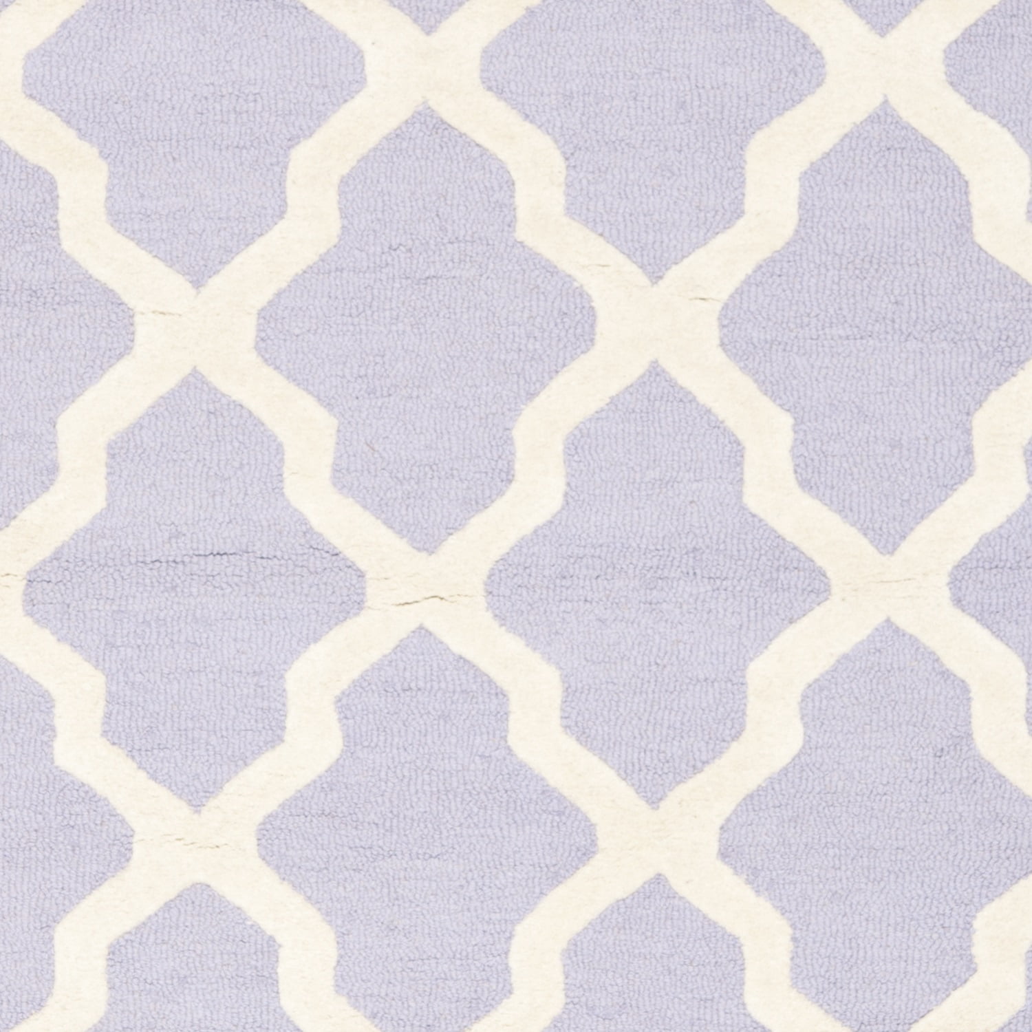 SAFAVIEH Cambridge Liam Geometric Wool Area Rug, Lavender/Ivory, 3' x 5'