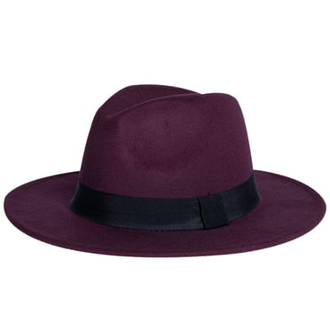 Windfall Sun Visor Men Women Hard Felt Wide Brim Fedora Panama Hat ...