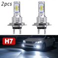 thumbnail image 1 of 2*H7 LED Car Headlight Bulbs DC 12-24V Xenon White Daytime Running Lights High Low Beam 55W 8000LM 6000K Super Bright Car Lights, 1 of 5