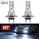 thumbnail image 1 of 2*H7 LED Car Headlight Bulbs DC 12-24V Xenon White Daytime Running Lights High Low Beam 55W 8000LM 6000K Super Bright Car Lights, 1 of 5
