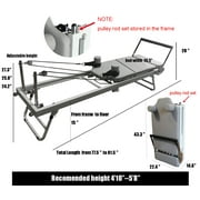 Pilates Reformer Machine for Home ,Foldable Pilate for Strengh Training