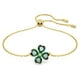thumbnail image 1 of Pulsera Swarovski Idyllia en tono dorado con piedras verdes, 1 of 4