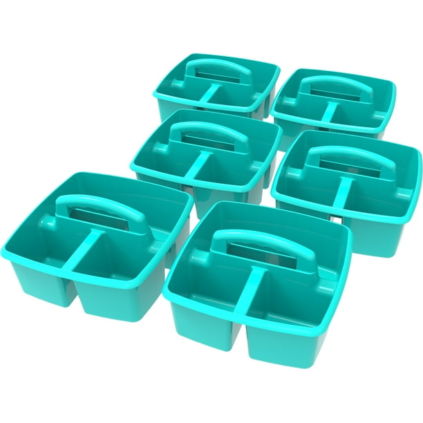 Storex 6pk Classroom Art and Supplies Caddy, Multiple Color Options