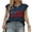 04 Blue, variant on American Flag Graphic Sweater Vest for Women Summer Lightweight Knitted Sweaters Crew Neck Cap Sleeve Tank Tops Shermie
