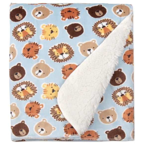 Manta para bebé de forro polar Sherpa 89x76 cm suave