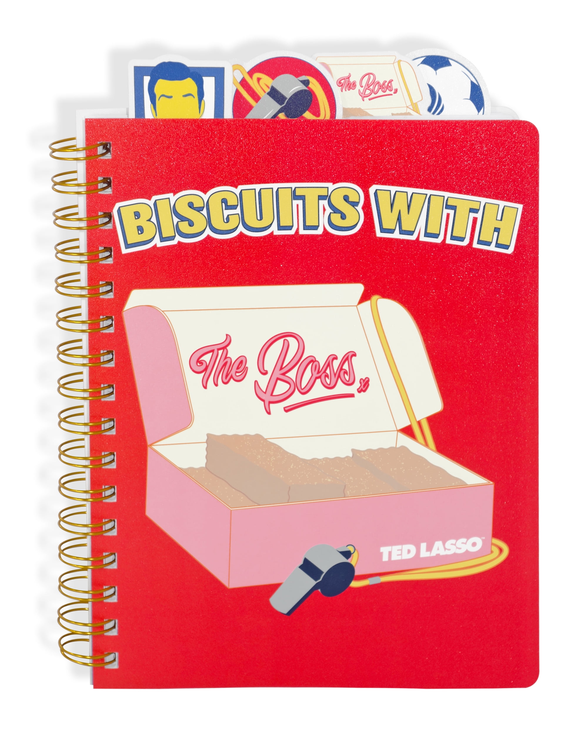 Warner Bros. Ted Lasso Poly Tab Journal, Includes Plastic Cover, Unisex, Ages 6+