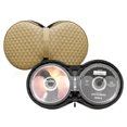 thumbnail image 4 of Estuche portátil de almacenamiento de capacidad para 20 CD DVD con Ndcxsfigh caja de disco con cremallera para automóvil (Beige), 4 of 6