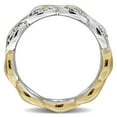thumbnail image 6 of Created Forever Women's 1/6ct TW Lab Grown Diamond Two-Tone Sterling Silver Infinity Eternity Ring, 6 of 10