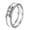 White, variant on Men's and Women's Ceramic 5MM Minimalist Double X Zirconia Wedding Ring White Size 6