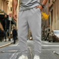 thumbnail image 6 of LWavelet Mens Sweatpants with Pockets Drawstring Elastic Waist Solid Color Jogger Pants Slim Fit Casual Long Pants Trousers, 6 of 6