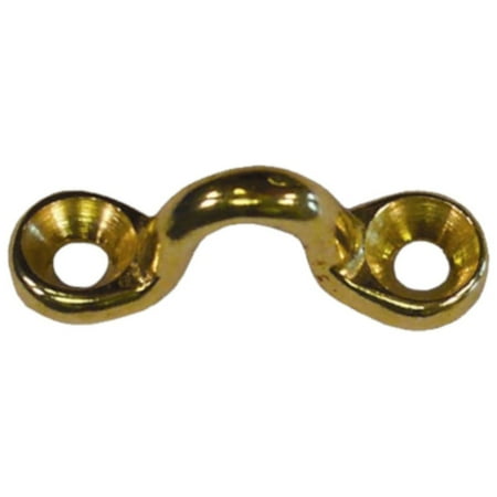 

Paracord Planet Solid Brass Footman Loop - Tie Down Anchor - 1 1/16 Inch Size in Multiple Pack Options