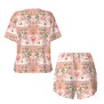 thumbnail image 5 of Vsdgher Swan Couple Pattern Womens Pajamas 2 Piece Short Sleeve Sleepwear Set,Summer Soft Pajamas Set Casual Lounge Sets, 2-Piece Pj -XX-Large, 5 of 5