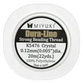 thumbnail image 7 of Miyuki Dura-Line Beading Thread – Durable Braided String, Crystal, 0.12 mm in Diameter, 20-Meter Spool, 7 of 7
