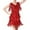 Red, variant on ZQUUVOU Women's Sparkly Sequin Dress Solid Color Make Dress Formal Dresses Gold