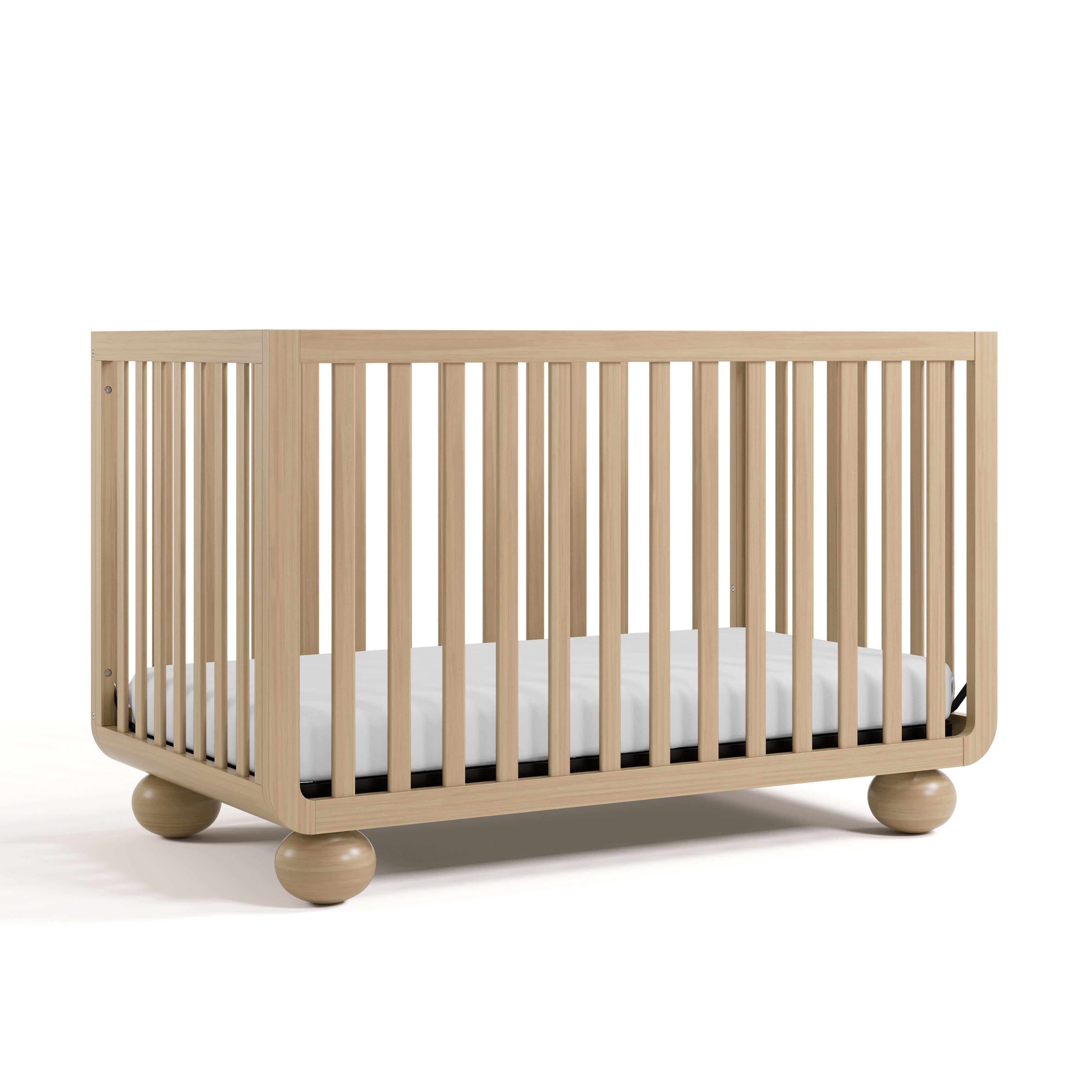 Art of Nursery by Storkcraft Amalfi Deluxe 5-in-1 Convertible Crib with with Bonus Toddler Guardrail, Driftwood