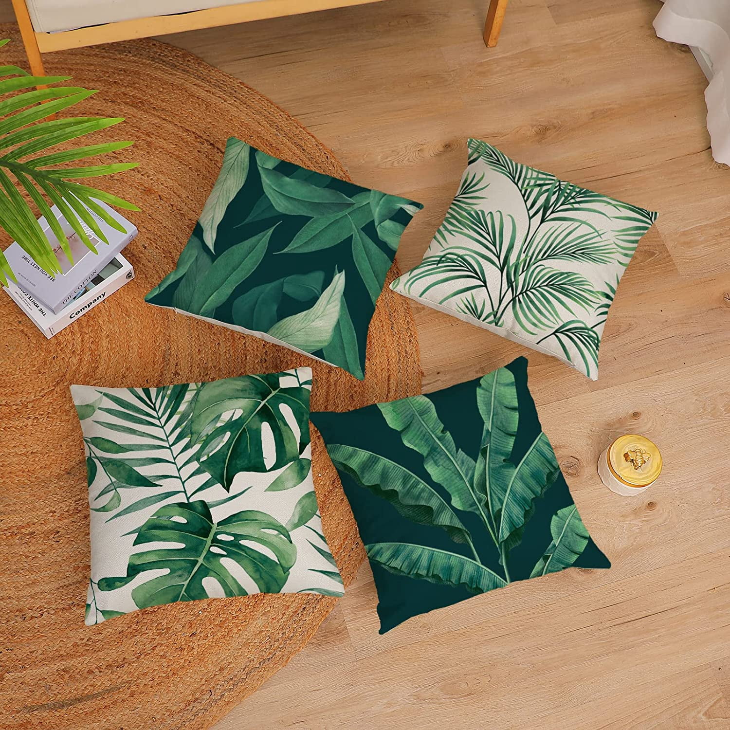 Housses De Coussin Imperméables Pour L'extérieur 45 X 45 Cm Housses De Coussin Decoratives Florales Coussins Dexterieur Patio Jardin Taies Doreiller Pour Banc Canape Salon Decoration Dinterieur 77387260